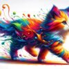 Gato Arcoíris Explosión de Colores - Imagen 2