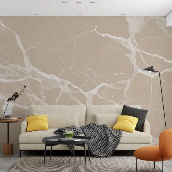 Piedra Beige con Vetas Blancas