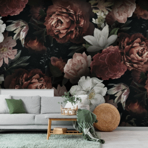 Jardín Vintage de Peonías y Rosas