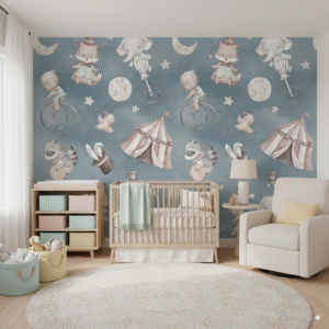 Circo Mágico en Tonos Pastel - Animales Acróbatas