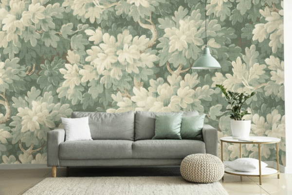 Hojas Vintage Verde Sage - Decoración Natural