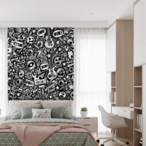 Música Doodle Blanco y Negro