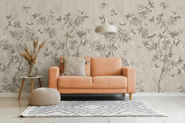 Chinoiserie Contemporáneo con Aves