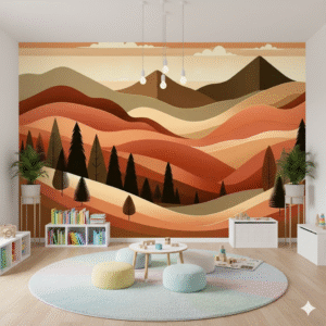 Colinas Otoñales Doradas - Fotomural Paisaje Cálido