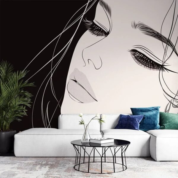 Rostro Sereno en Contraste