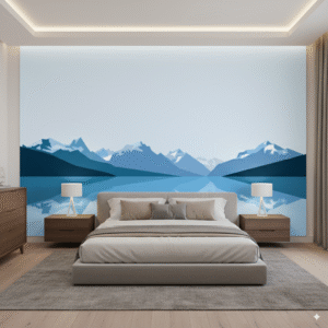 Montañas Reflexivas - Serenidad Azul