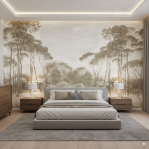 Pinar Clásico - Paisaje Natural Monocromático