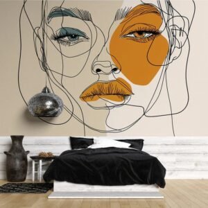 Rostro con Manchas Naranjas