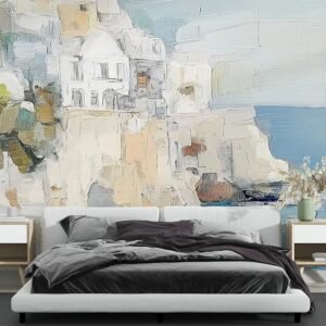 Óleo Abstracto Costero