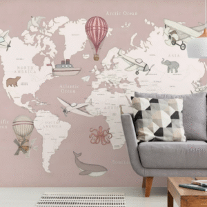 Mapa del Mundo - Aventuras Rosa