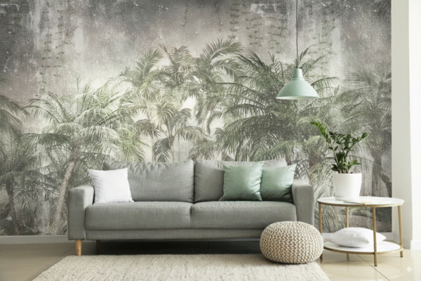Selva Tropical Vintage - Palmas y Helechos