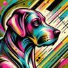 Perro Pop Art Neón - Imagen 2
