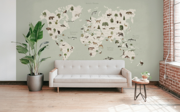 Mapa del Mundo - Fauna Natural