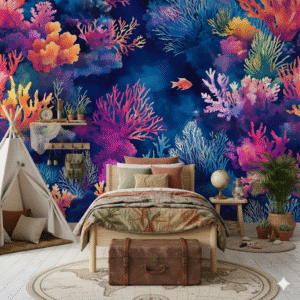 Arrecife Coral Vibrante - Fotomural Marino Colorido