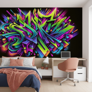 Lettering Graffiti Neón