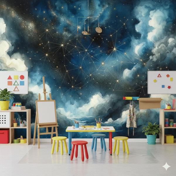 Constelaciones Mágicas - Fotomural Cielo Estrellado Artístico