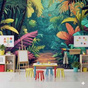 Selva Tropical Exuberante - Fotomural Jungle Colorido