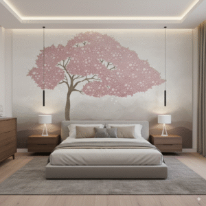 Cerezo Japonés Minimalista - Sakura Rosa