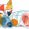 Gato  Arte Abstracto - Imagen 2