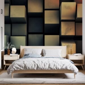 Mosaico Cúbico Dorado