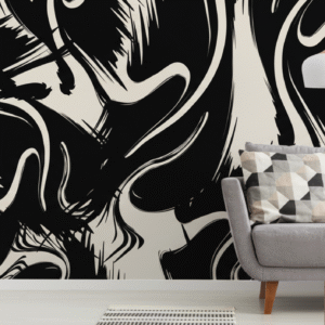 Expresión Abstracta en Blanco y Negro