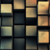 Mosaico Cúbico Dorado - Imagen 2