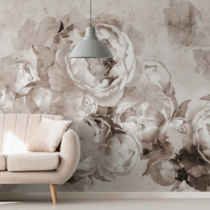 Peonías Vintage Sepia