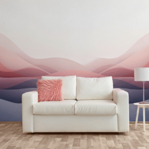 Montañas Abstractas Pastel