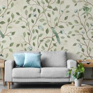 Chinoiserie Clásico - Jardín de Aves Azules