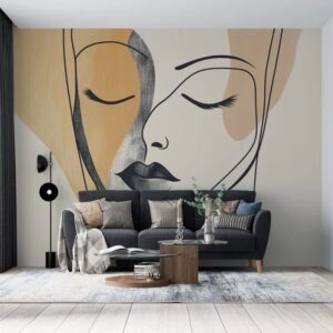 Rostro Abstracto con Texturas