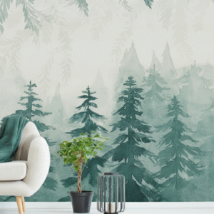 Bosque Nórdico Acuarela