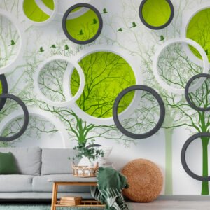 Visiones Verdes de Arte Arbóreo Abstracto